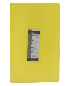 Antimicrobial Snijplank Hdpe 53x32,5x1,4 cm met sapgeul geel
