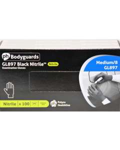Handschoen nitril zwart - m - 100 stuks